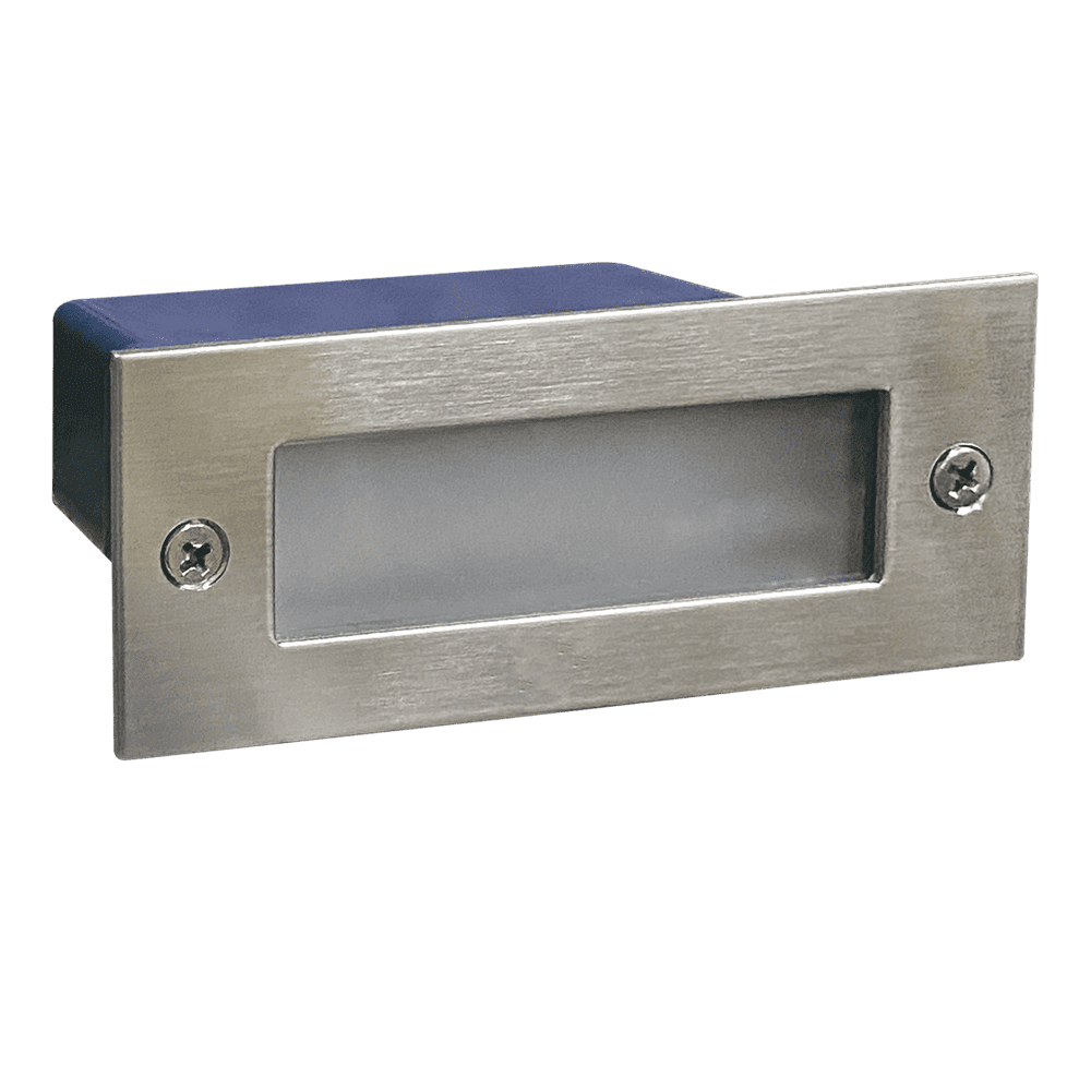 Outdoor Landscape Lighting LED 12V Low Voltage STS02 Stainless Steel Step Light | 3W 3000K Warm White Integrated LED 12V Low Voltage Landscape Light
