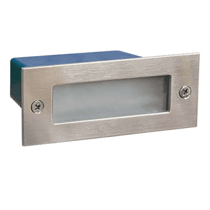 Outdoor Landscape Lighting LED 12V Low Voltage STS02 4x/8x/12x Package Outdoor Recessed Brick Wall Light 12V Low Voltage 3W 3000K Warm White Integrated LED Step/ Stair Lighting Fixture