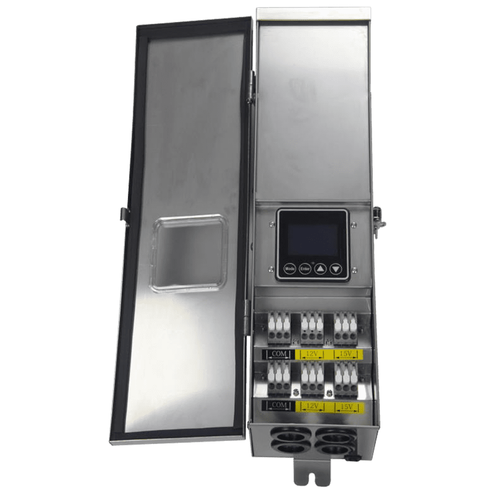 Outdoor Landscape Lighting LED 12V Low Voltage STS600 AC 600W Digital Stainless Steel Transformer | Low Voltage Power Supply