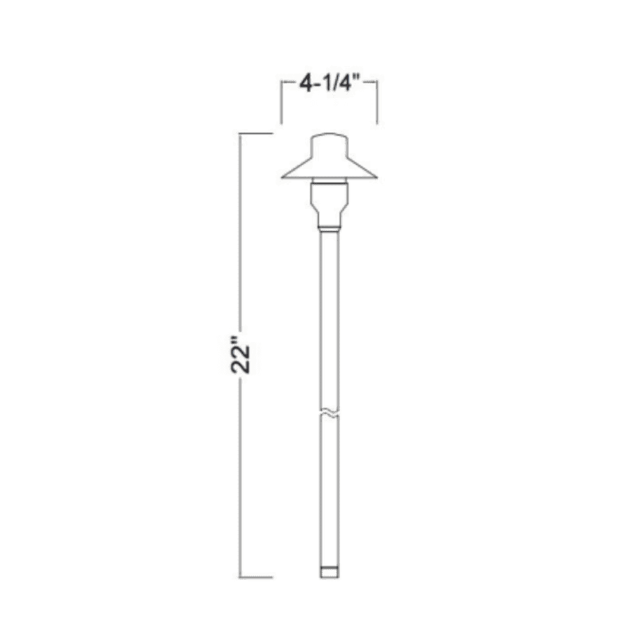 Outdoor Landscape Lighting LED 12V Low Voltage BPLP09 Tulay SH 18" Black Brass Path Light 4x/8x/12x G4 2W Dimmable 2700K Package Low Voltage Outdoor Lighting