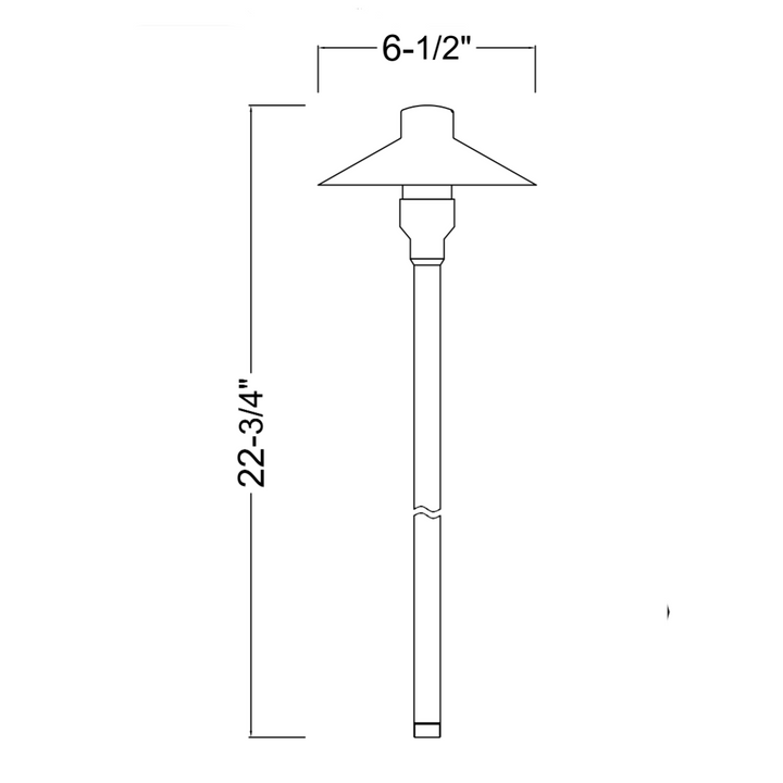 Outdoor Landscape Lighting LED 12V Low Voltage BPLP08 Tulay BH 18" Black Pathlight Low Voltage Landscape Lighting