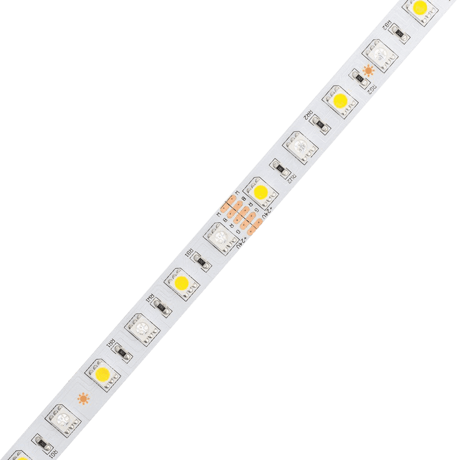 Outdoor Landscape Lighting LED 12V Low Voltage SL08 Strip Light RGBW 5050 4.5W/ft 12mm DC24V Low Voltage LED Indoor IP20 UL SMD Tape Light
