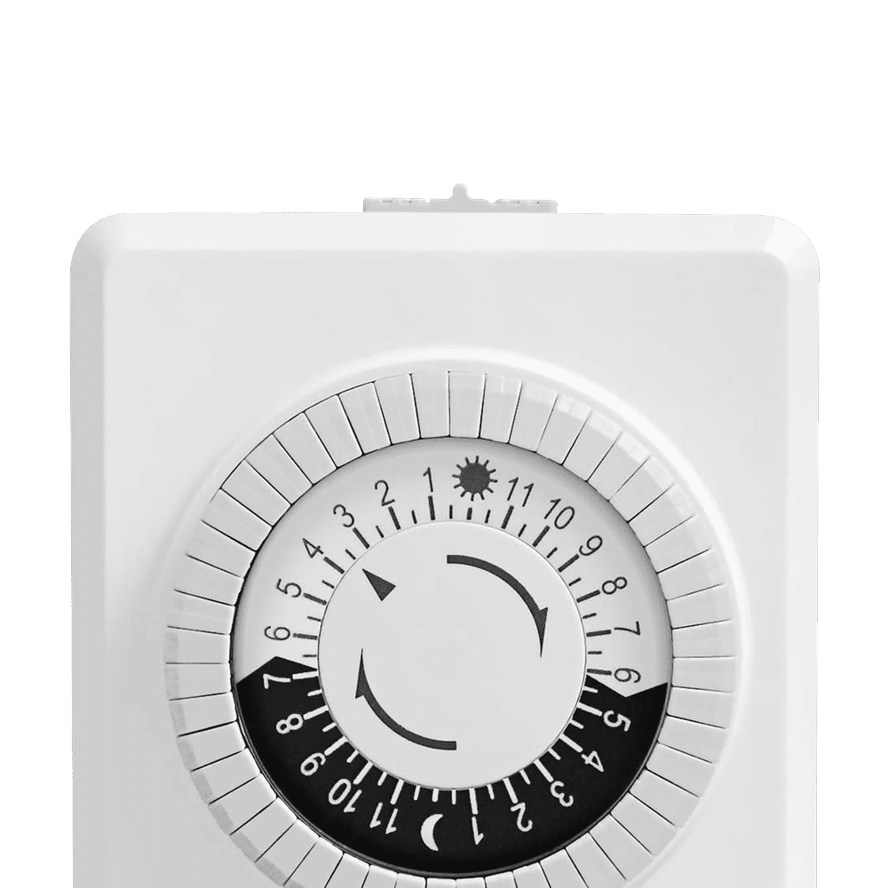 Outdoor Landscape Lighting LED 12V Low Voltage TM02 Indoor Plug In Timer | Mechanical Clock for Garden Lights Transformers 24 Hour