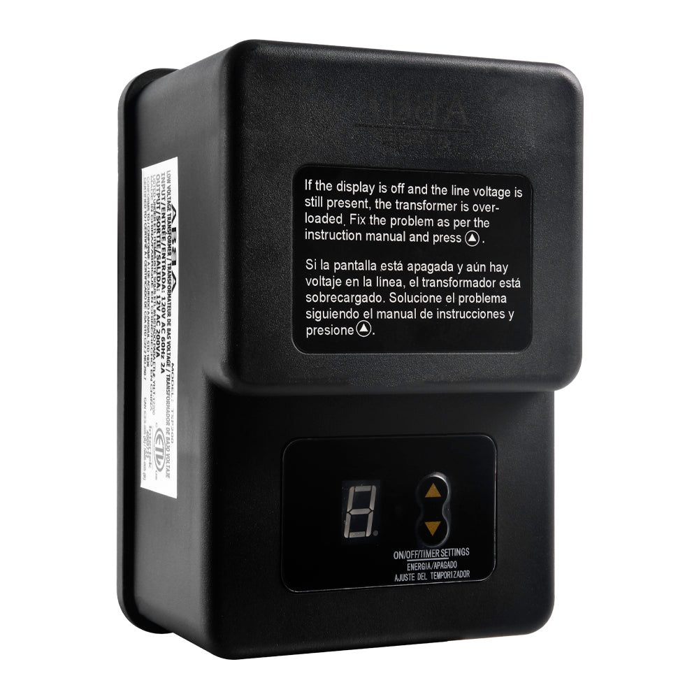 Outdoor Landscape Lighting LED 12V Low Voltage TS200 AC 200W Digital Commercial Plastic Transformer | Low Voltage Power Supply