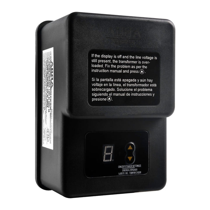 Outdoor Landscape Lighting LED 12V Low Voltage TS200 AC 200W Digital Commercial Plastic Transformer | Low Voltage Power Supply