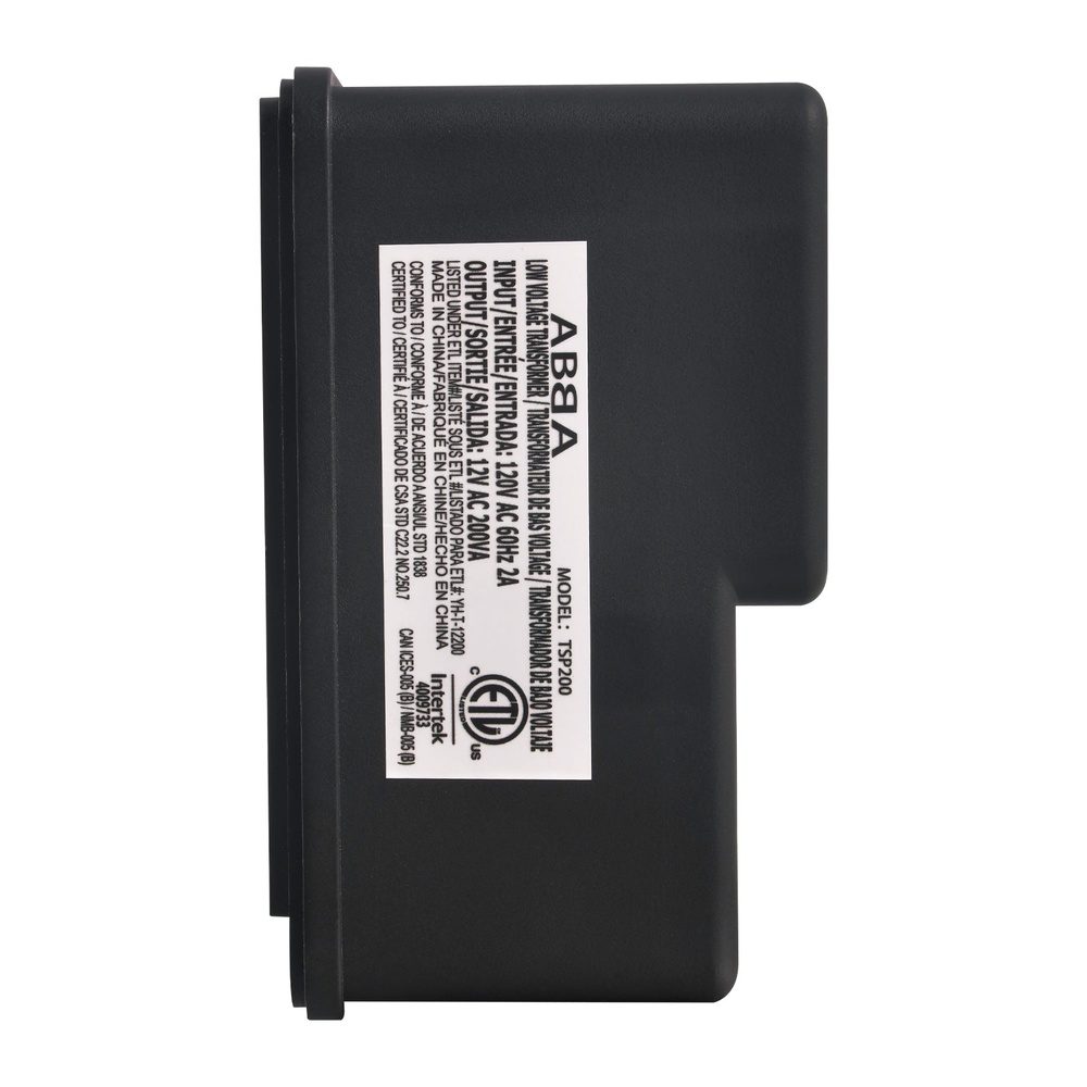 Outdoor Landscape Lighting LED 12V Low Voltage TS200 AC 200W Digital Commercial Plastic Transformer | Low Voltage Power Supply
