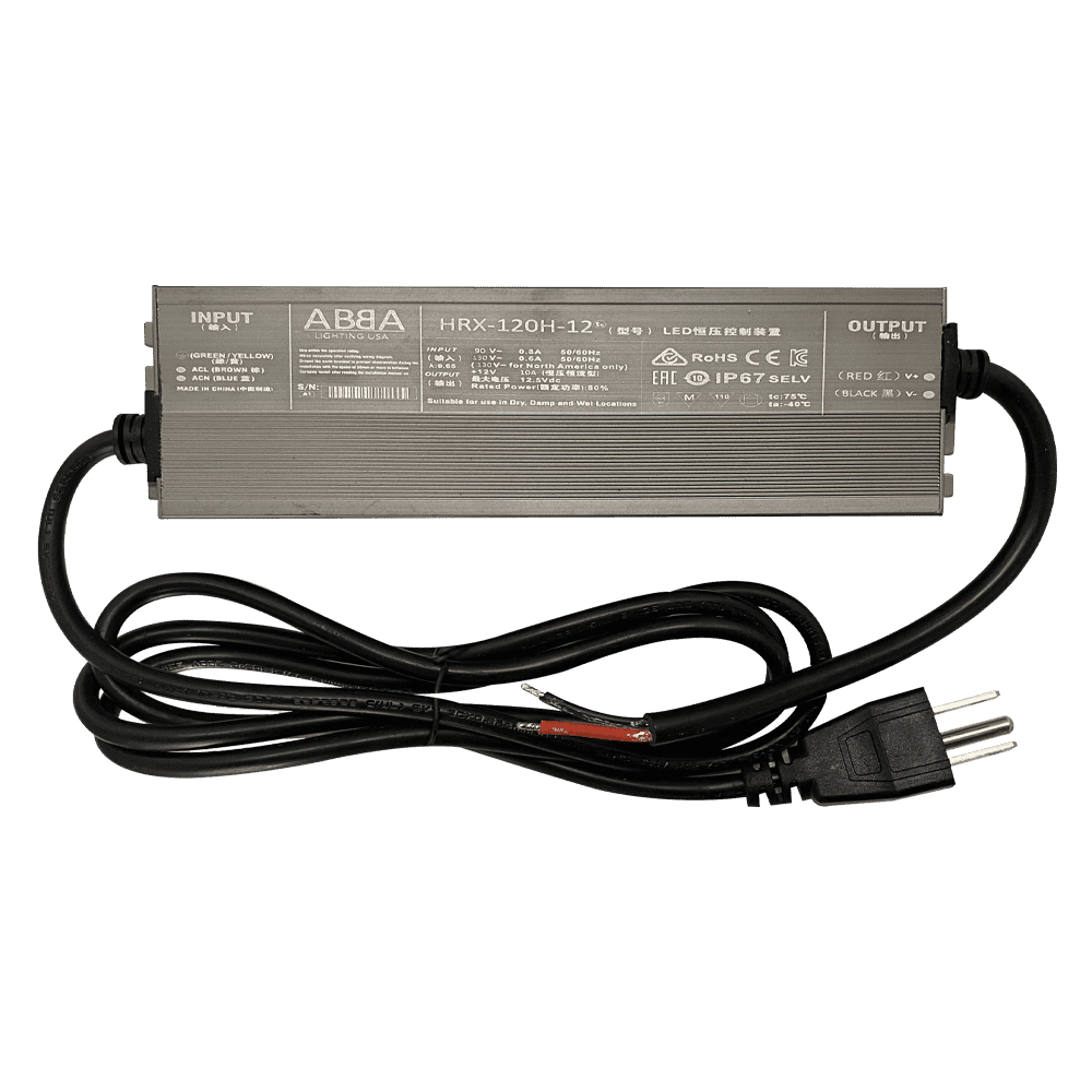 Outdoor Landscape Lighting LED 12V Low Voltage TSD120 DC 120W Digital Transformer 10 Amp IP67 | Low Voltage Power Supply