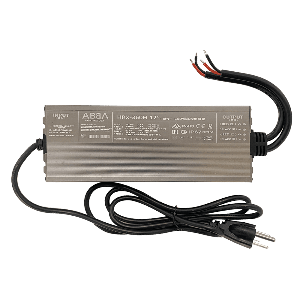 Outdoor Landscape Lighting LED 12V Low Voltage TSD360 DC 360W Digital Transformer 30 Amp IP67 | Low Voltage Power Supply