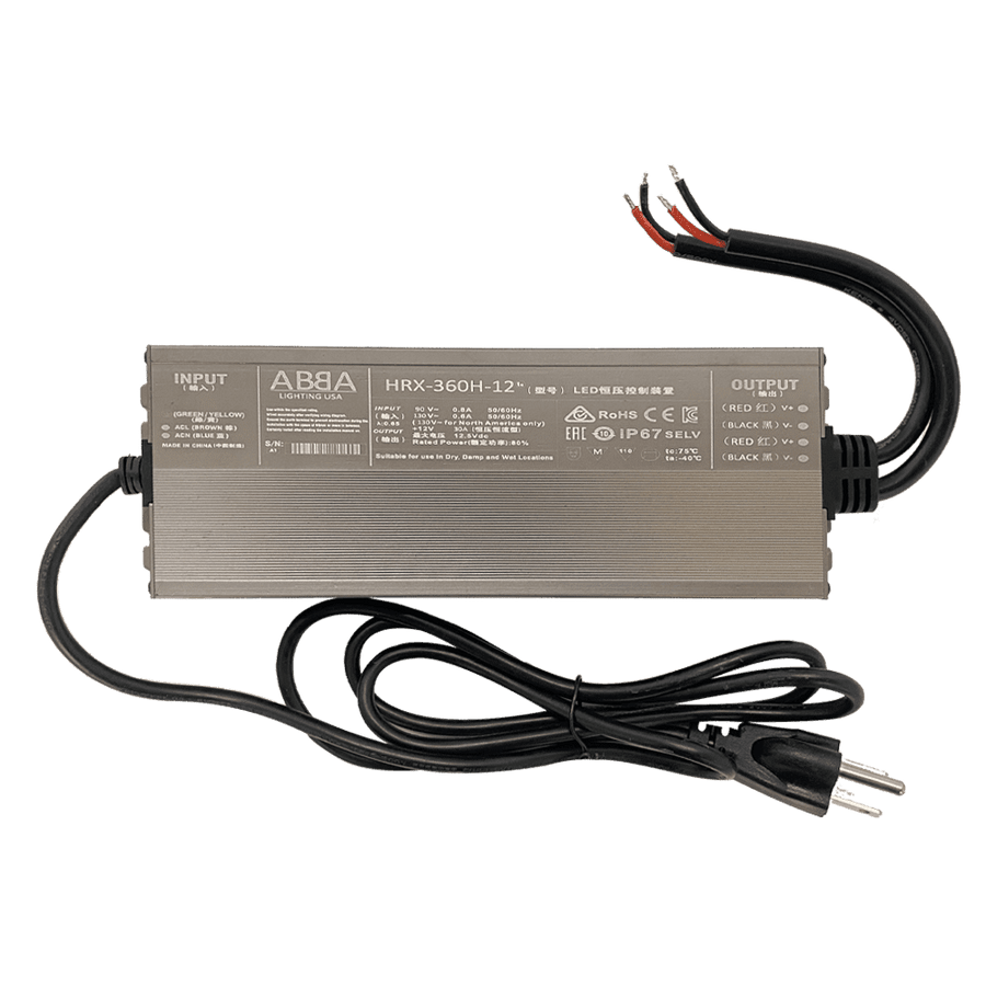 Outdoor Landscape Lighting LED 12V Low Voltage TSD360 DC 360W Digital Transformer 30 Amp IP67 | Low Voltage Power Supply