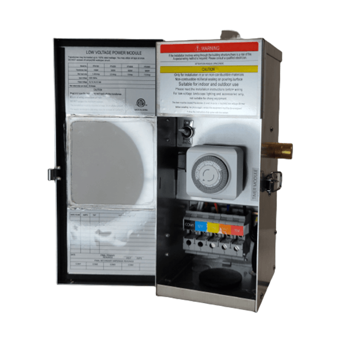 Outdoor Landscape Lighting LED 12V Low Voltage TSRPT300 300W Multi Tap Low Voltage Transformer with Photocell and Manual Dial Timer IP65 Waterproof