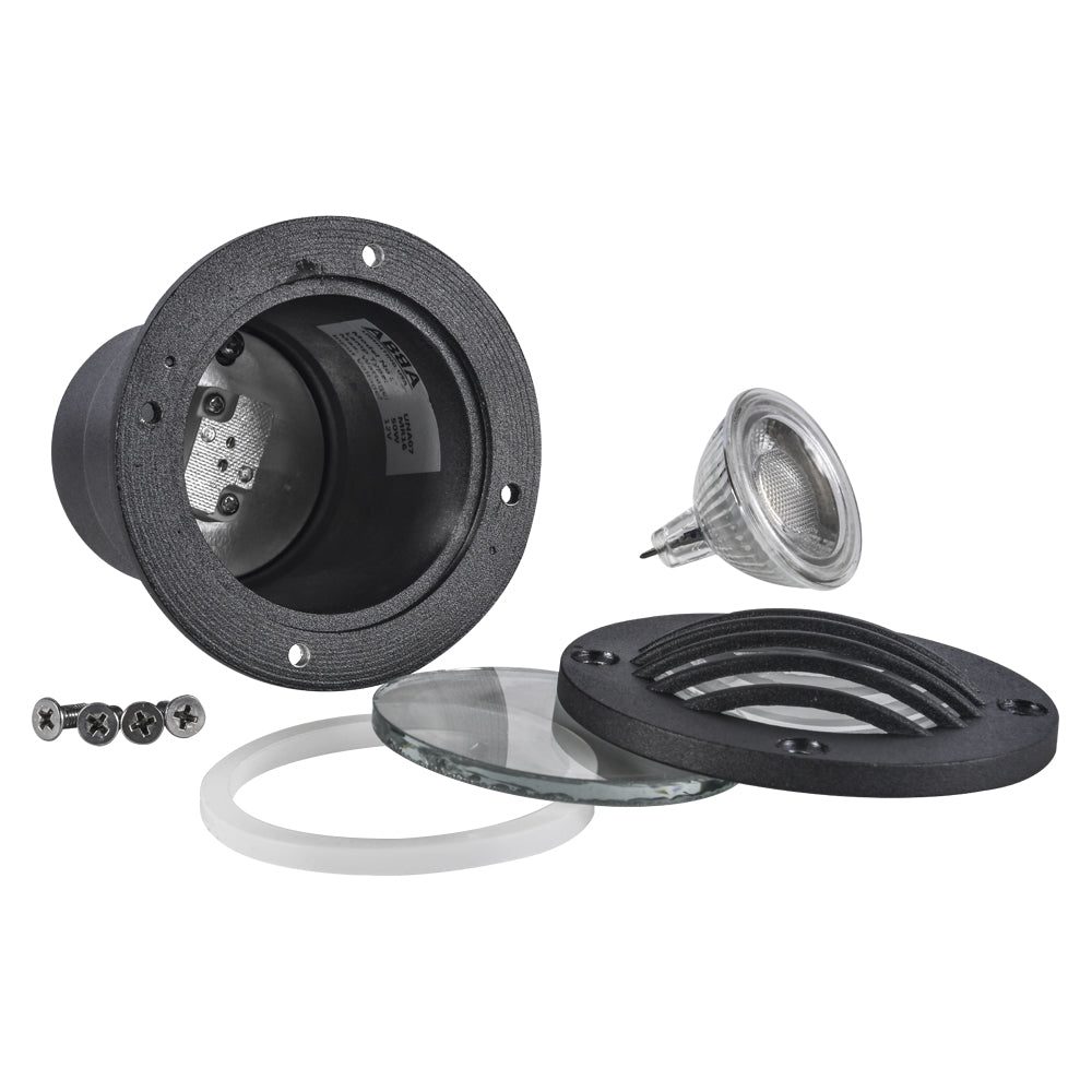 Outdoor Landscape Lighting LED 12V Low Voltage UNA06 Cast Aluminum In-Ground Well Light | 12V Low Voltage Landscape Light Lamp Ready MR16 Socket