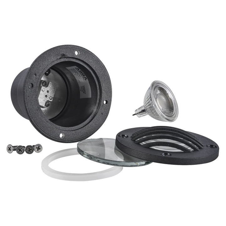 Outdoor Landscape Lighting LED 12V Low Voltage UNA06 Cast Aluminum In-Ground Well Light | 12V Low Voltage Landscape Light Lamp Ready MR16 Socket