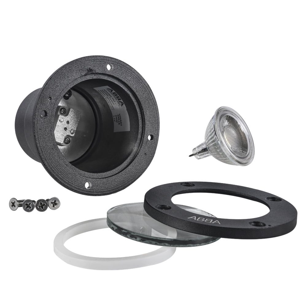Outdoor Landscape Lighting LED 12V Low Voltage UNA07 Cast Aluminum In-Ground Well Light |12V Low Voltage Landscape Light Lamp Ready MR16 Socket
