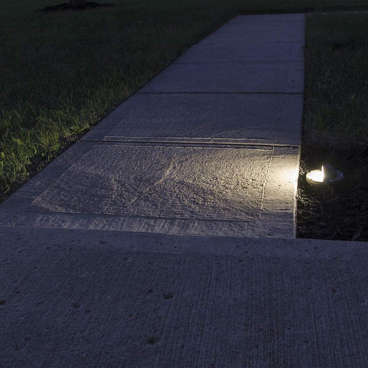 Outdoor Landscape Lighting LED 12V Low Voltage UNB02 Cast Brass In-Ground Well Light | 12V Low Voltage Landscape Light Lamp Ready MR16 Socket