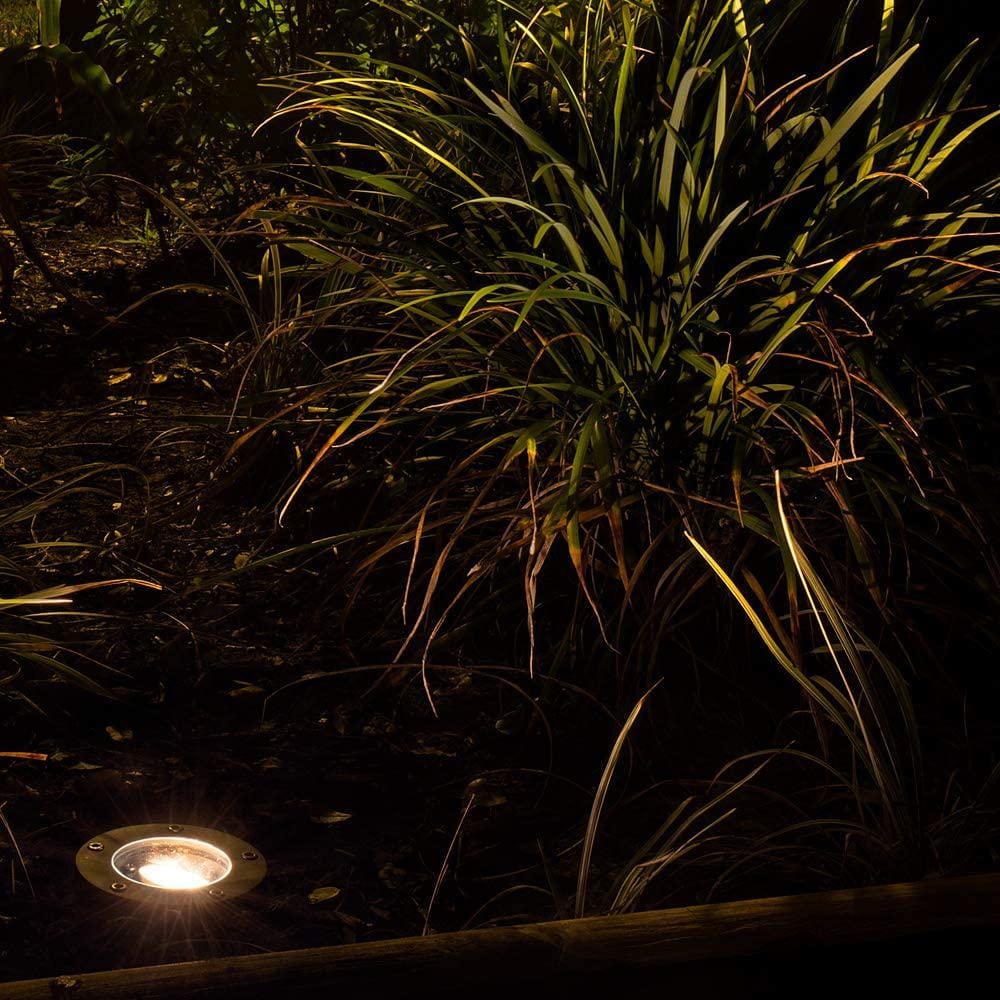 Outdoor Landscape Lighting LED 12V Low Voltage UNB04 Cast Brass In-Ground Well Light | Lamp Ready 12V Low Voltage Landscape Light