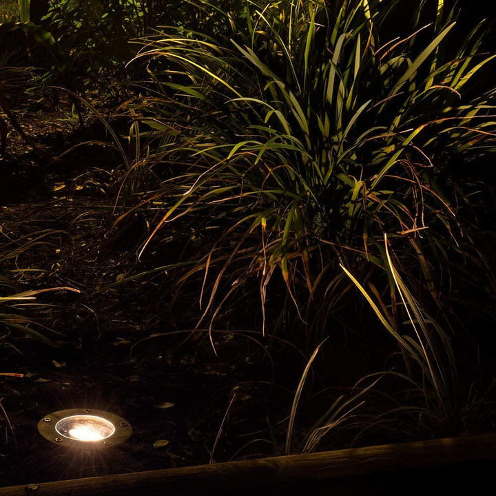 Outdoor Landscape Lighting LED 12V Low Voltage UNB04 Cast Brass In-Ground Well Light | Lamp Ready 12V Low Voltage Landscape Light
