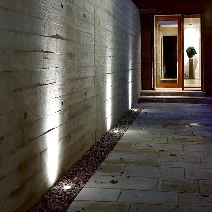 Outdoor Landscape Lighting LED 12V Low Voltage UNS02 4x/8x/12x Package Waterproof In-Ground 12V Low Voltage LED Underground Light Landscape Lighting with MR16 5W 3000K Bulb