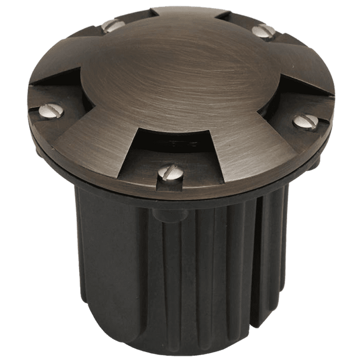 Outdoor Landscape Lighting LED 12V Low Voltage UNB07 4x/8x/12x Package Cast Brass 12V Low Voltage Round Multi-Directional LED In-ground Well Light IP65 Waterproof with MR16 5W 3000K Bulb