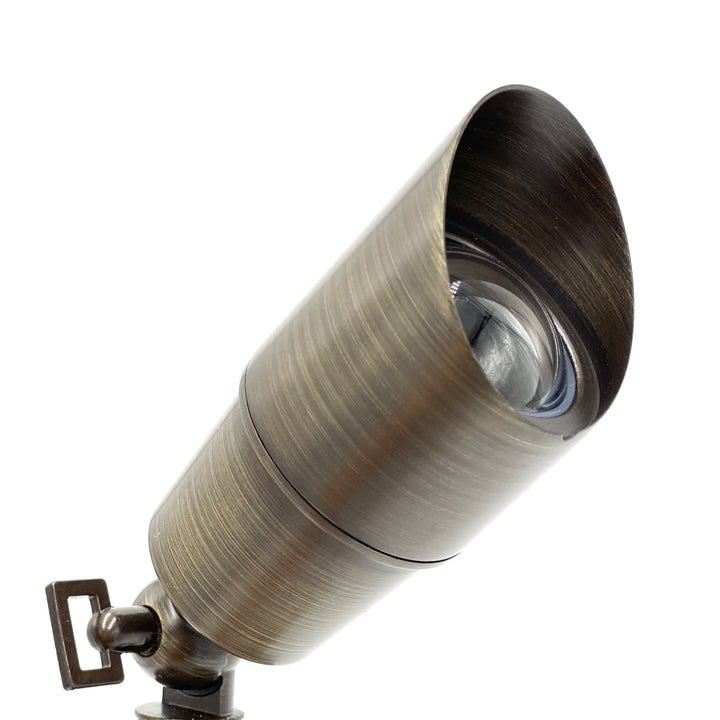 Outdoor Landscape Lighting LED 12V Low Voltage SPBP04 Rein Brown Brass Spot Light Low Voltage Outdoor Lighting