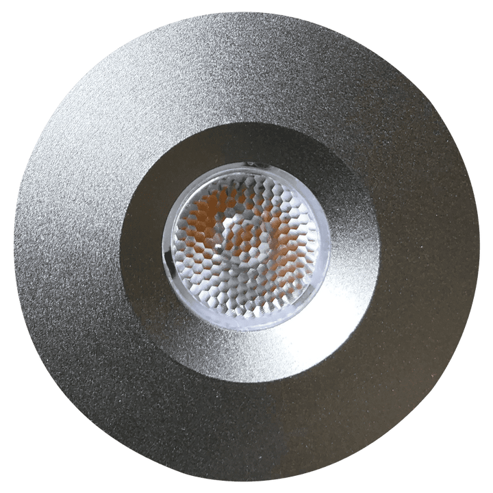 Outdoor Landscape Lighting LED 12V Low Voltage CB15 Cast Aluminum Cabinet Light | 1.5W Integrated LED DC12V Low Voltage Down Light Silver