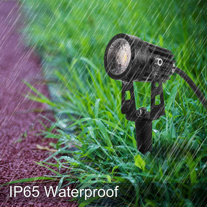 Outdoor Landscape Lighting LED 12V Low Voltage CD43 Cast Aluminum Spotlight | 5W 3000K Warm White Integrated LED 12V Low Voltage Landscape Light