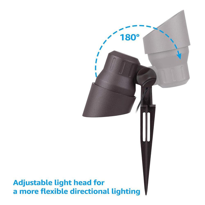 Outdoor Landscape Lighting LED 12V Low Voltage CD45 Cast Aluminum Spotlight | 5W 3000K Warm White Integrated LED 12V Low Voltage Landscape Light