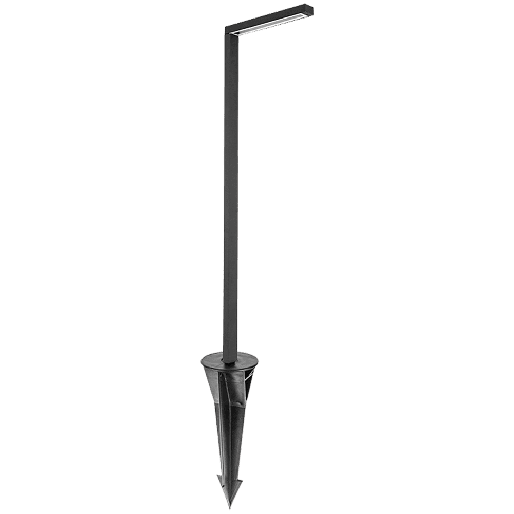 Outdoor Landscape Lighting LED 12V Low Voltage CDPA57 Cast Aluminum Path Light | 3W 3000K Warm White Integrated LED 12V Low Voltage Landscape Light Black