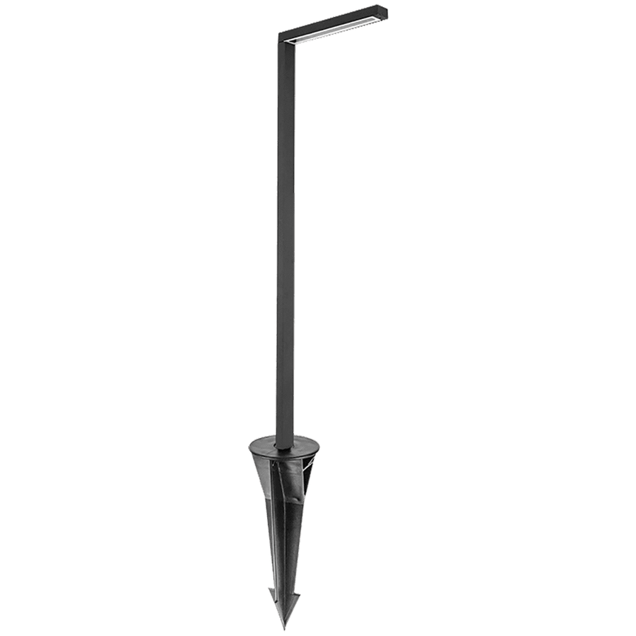 Outdoor Landscape Lighting LED 12V Low Voltage CDPA57 Cast Aluminum Path Light | 3W 3000K Warm White Integrated LED 12V Low Voltage Landscape Light Black