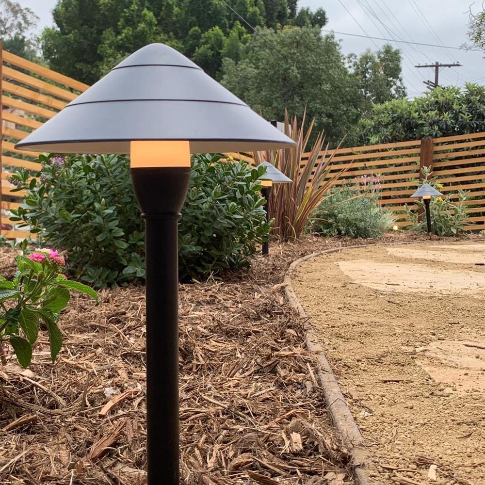 Outdoor Landscape Lighting LED 12V Low Voltage CDPA65 Cast Aluminum Path Light | 3W 3000K Warm White Integrated LED 12V Low Voltage Landscape Light