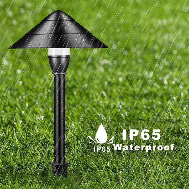 Outdoor Landscape Lighting LED 12V Low Voltage CDPA65 Cast Aluminum Path Light | 3W 3000K Warm White Integrated LED 12V Low Voltage Landscape Light