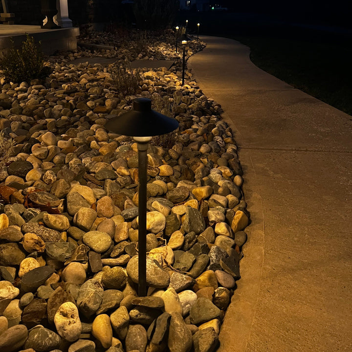 Outdoor Landscape Lighting LED 12V Low Voltage BPLP08 Tulay BH 18" Black Pathlight Low Voltage Landscape Lighting