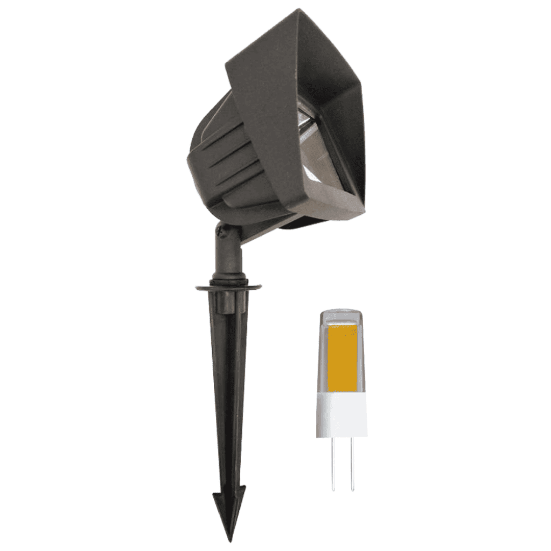 Outdoor Landscape Lighting LED 12V Low Voltage KL100 4x/8x/12x Package Low Voltage LED Directional Floodlight Adjustable Outdoor Lighting 3W 2700K
