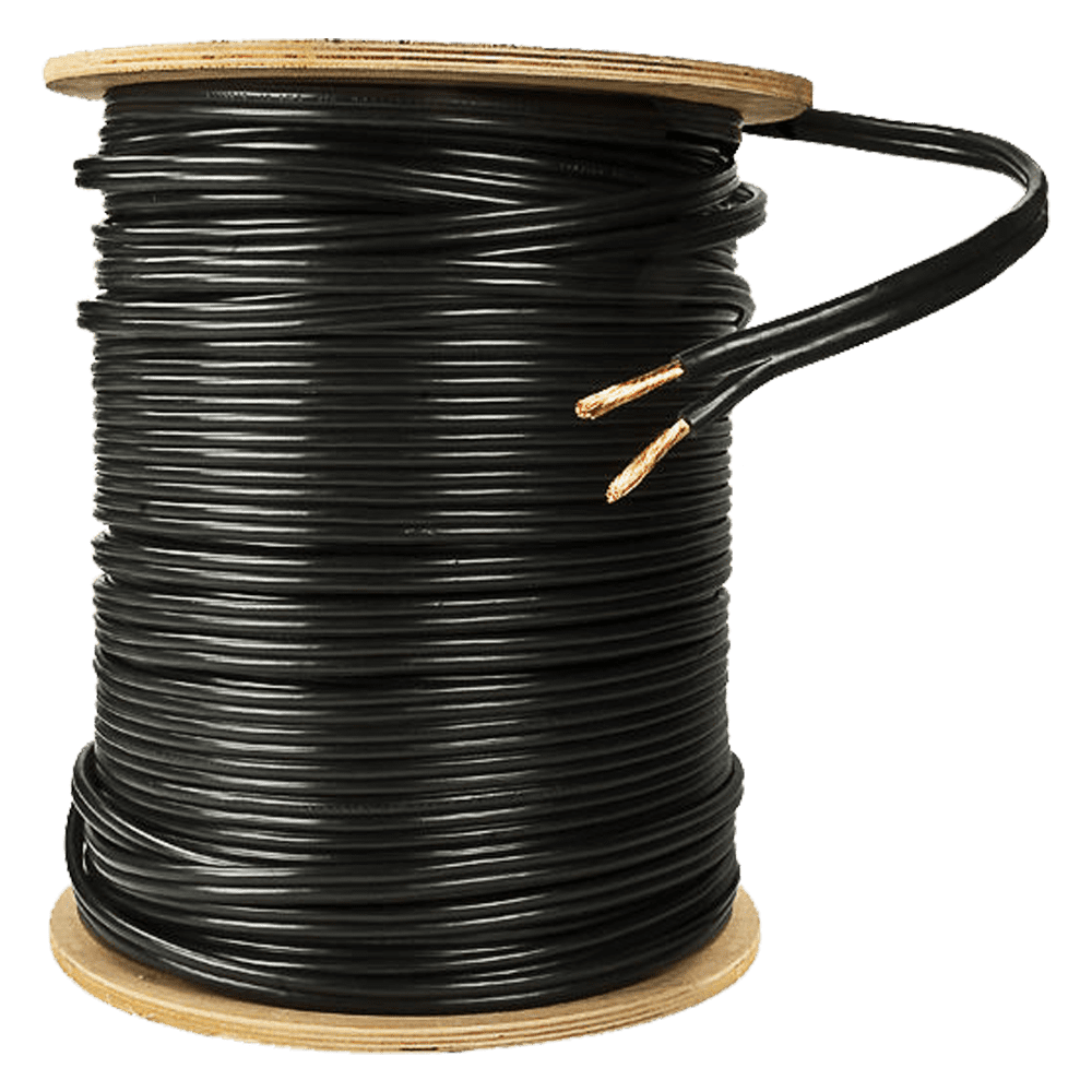 Outdoor Landscape Lighting LED 12V Low Voltage 8/2 Copper Low Voltage Landscape Lighting Wire – Heavy-Duty Direct Burial Cable for Long Runs 500 ft
