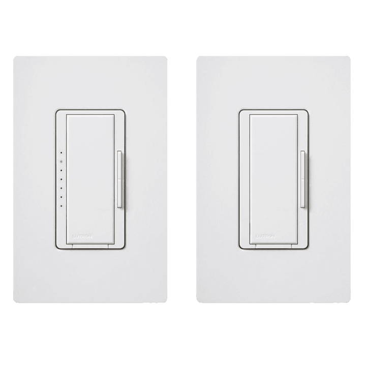 Outdoor Landscape Lighting LED 12V Low Voltage Lutron Maestro C.L Digital Dimmer Multi-Location Switch Kit, White