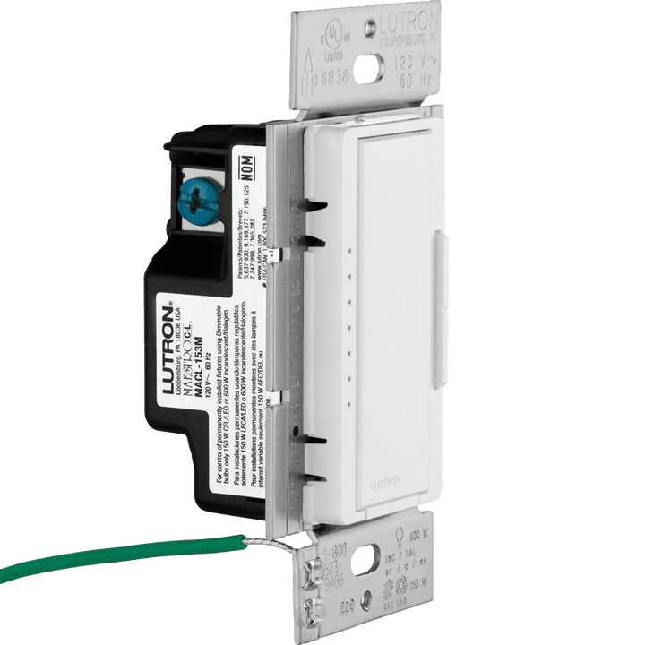 Outdoor Landscape Lighting LED 12V Low Voltage Lutron Maestro C.L Digital Dimmer Multi-Location Switch Kit, White
