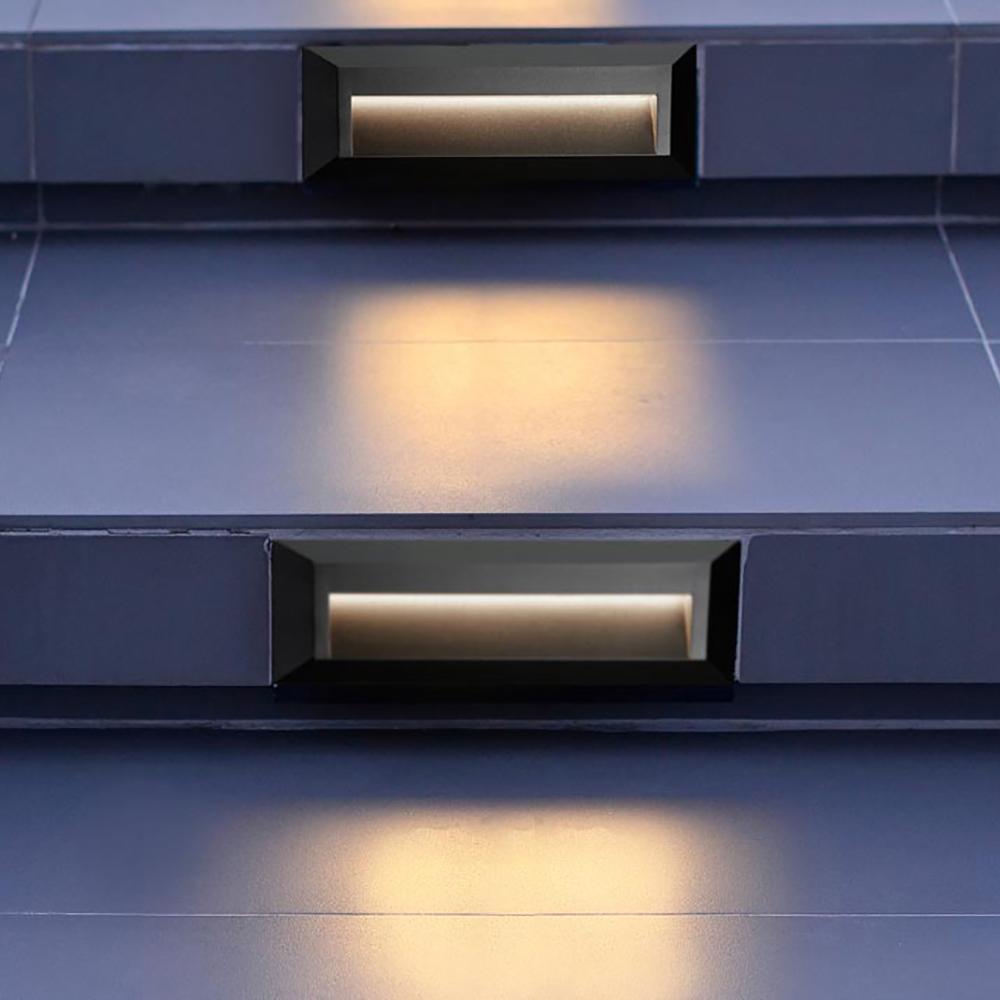 Outdoor Landscape Lighting LED 12V Low Voltage STA04 Cast Aluminum Step Light | 3+3W 3CCT Integrated LED 12V Low Voltage Landscape Light