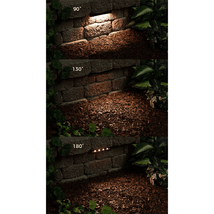 Outdoor Landscape Lighting LED 12V Low Voltage STB01 Cast Aluminum 5" Hardscape Light | 1W 3000K Warm White Integrated LED 12V Low Voltage Landscape Light