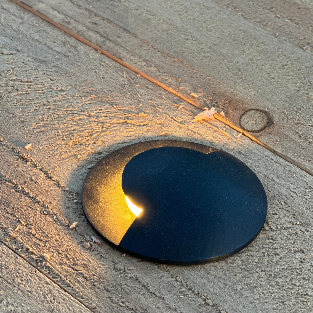 Outdoor Landscape Lighting LED 12V Low Voltage UNBP03 Stel-Path Black In-Ground Well Light Low Voltage Outdoor Lighting