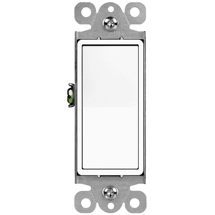 Outdoor Landscape Lighting LED 12V Low Voltage USE Momentary Contact Decorator Switch Single Pole 15A 120-277V - White
