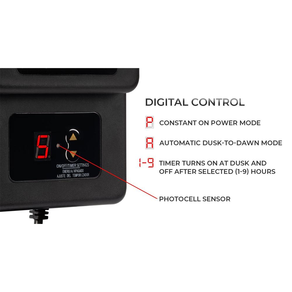 Outdoor Landscape Lighting LED 12V Low Voltage TS200 AC 200W Digital Commercial Plastic Transformer | Low Voltage Power Supply