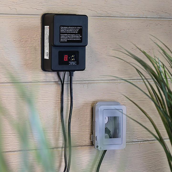 Outdoor Landscape Lighting LED 12V Low Voltage TS200 AC 200W Digital Commercial Plastic Transformer | Low Voltage Power Supply