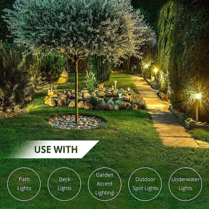Outdoor Landscape Lighting LED 12V Low Voltage 10/2 Copper Low Voltage Landscape Lighting Wire - Direct Burial Cable for Outdoor Lighting Systems